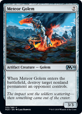 【ENG】【Foil】《隕石ゴーレム/Meteor Golem》[M20]