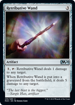 【ENG】【Foil】《報復のワンド/Retributive Wand》[M20]