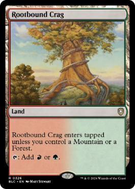 【ENG】《根縛りの岩山/Rootbound Crag》[BLC]