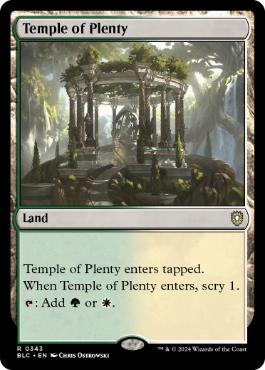 【ENG】《豊潤の神殿/Temple of Plenty》[BLC]