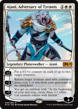 【ENG】《暴君への敵対者、アジャニ/Ajani, Adversary of Tyrants》[M19]