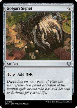 【ENG】《ゴルガリの印鑑/Golgari Signet》[BLC]