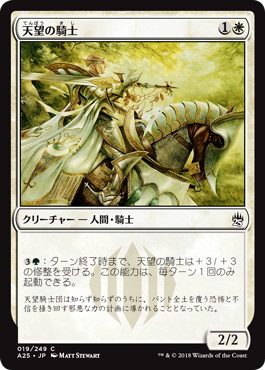 【JPN】【Foil】《天望の騎士/Knight of the Skyward Eye》[A25]