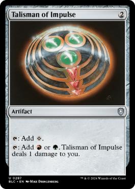 【ENG】《衝動のタリスマン/Talisman of Impulse》[BLC]