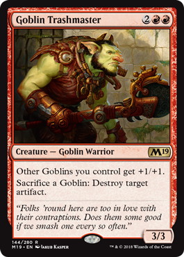 【ENG】《ゴブリンの損壊名手/Goblin Trashmaster》[M19]