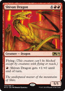 【ENG】《シヴ山のドラゴン/Shivan Dragon》[M19]