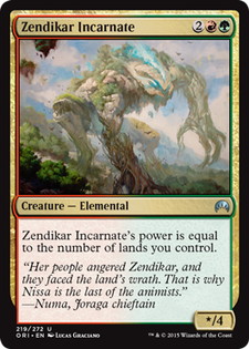 【ENG】【Foil】《ゼンディカーの具現/Zendikar Incarnate》[ORI]