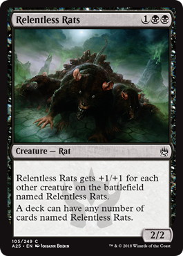 【ENG】【Foil】《執拗なネズミ/Relentless Rats》[A25]