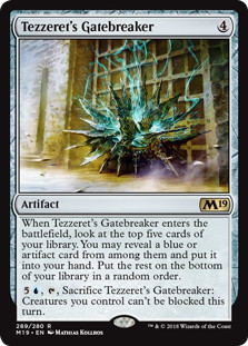 【ENG】《テゼレットの門破り/Tezzeret's Gatebreaker》[M19]