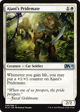 【ENG】《アジャニの群れ仲間/Ajani's Pridemate》[M19]