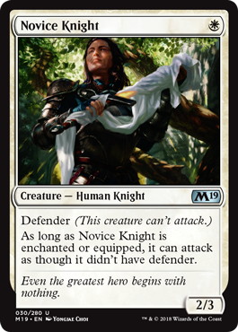 【ENG】《新米騎士/Novice Knight》[M19]