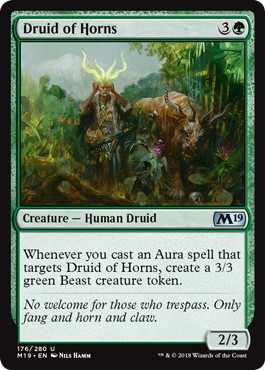 【ENG】《角のドルイド/Druid of Horns》[M19]