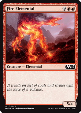 【ENG】《炎の精霊/Fire Elemental》[M19]