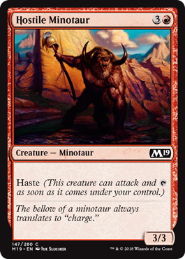 【ENG】《敵意あるミノタウルス/Hostile Minotaur》[M19]
