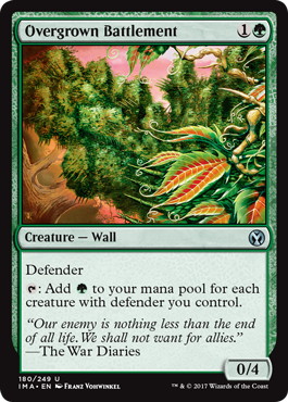 【ENG】【Foil】《草茂る胸壁/Overgrown Battlement》[IMA]