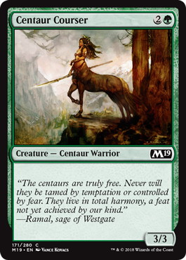 【ENG】《ケンタウルスの狩猟者/Centaur Courser》[M19]