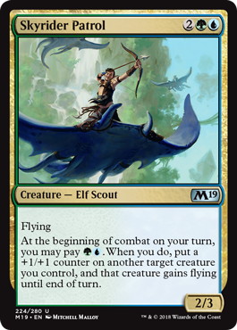 【ENG】【Foil】《空乗りの巡回兵/Skyrider Patrol》[M19]