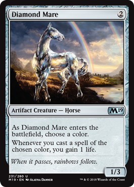 【ENG】【Foil】《金剛牝馬/Diamond Mare》[M19]