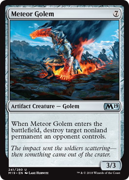 【ENG】【Foil】《隕石ゴーレム/Meteor Golem》[M19]