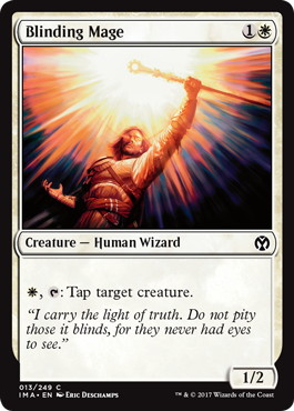 【ENG】【Foil】《目潰しの魔道士/Blinding Mage》[IMA]
