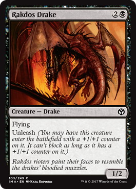 【ENG】【Foil】《ラクドスのドレイク/Rakdos Drake》[IMA]