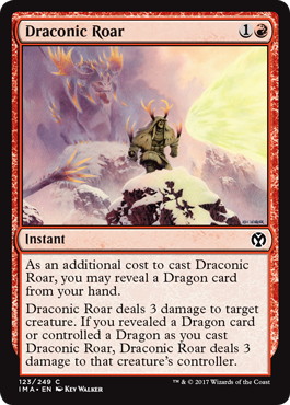 【ENG】【Foil】《龍詞の咆哮/Draconic Roar》[IMA]