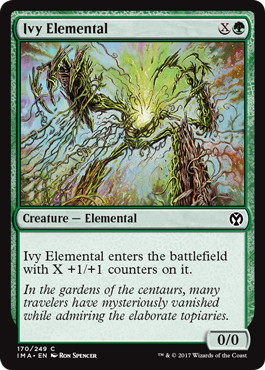 【ENG】【Foil】《キヅタの精霊/Ivy Elemental》[IMA]