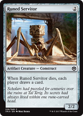 【ENG】【Foil】《ルーンの苦役者/Runed Servitor》[IMA]