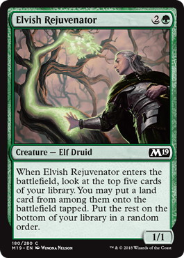 【ENG】《エルフの再生者/Elvish Rejuvenator》[M19]