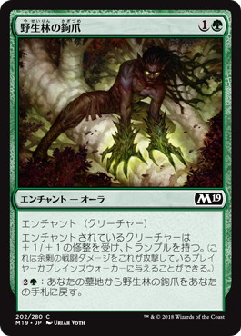 【JPN】《野生林の鉤爪/Talons of Wildwood》[M19]