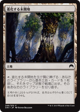 【JPN】【Foil】《進化する未開地/Evolving Wilds》[ORI]