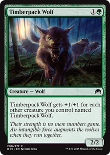 【ENG】【Foil】《森林群れの狼/Timberpack Wolf》[ORI]