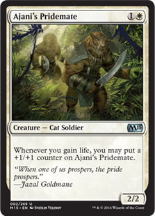 【ENG】《アジャニの群れ仲間/Ajani's Pridemate》[M15]