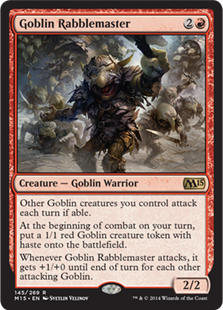 【ENG】《ゴブリンの熟練扇動者/Goblin Rabblemaster》[M15]