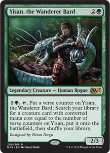 【ENG】【Foil】《放浪の吟遊詩人、イーサーン/Yisan, the Wanderer Bard》[M15]