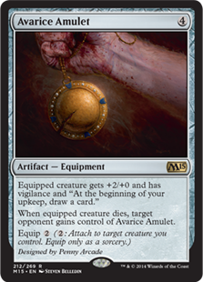 【ENG】【Foil】《強欲の護符/Avarice Amulet》[M15]