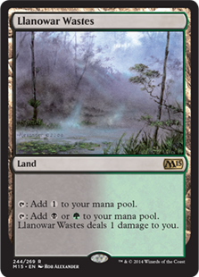 【ENG】《ラノワールの荒原/Llanowar Wastes》[M15]