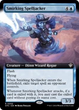 【ENG】■拡張アート■《嘲笑う呪文乗っ取り/Smirking Spelljacker》[OTC]