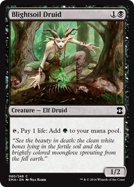 【ENG】【Foil】《病み土のドルイド/Blightsoil Druid》[EMA]