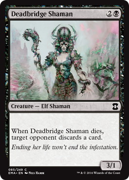 【ENG】【Foil】《死橋のシャーマン/Deadbridge Shaman》[EMA]