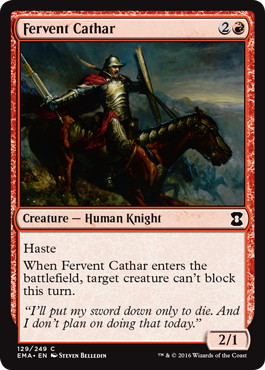 【ENG】【Foil】《熱血漢の聖戦士/Fervent Cathar》[EMA]