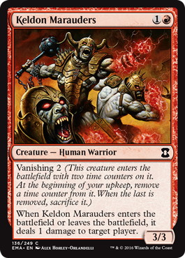 【ENG】【Foil】《ケルドの匪賊/Keldon Marauders》[EMA]