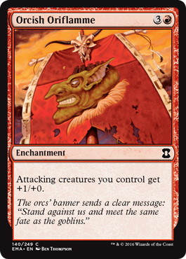 【ENG】【Foil】《オークの軍旗/Orcish Oriflamme》[EMA]