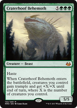 【ENG】《孔蹄のビヒモス/Craterhoof Behemoth》[MM3]