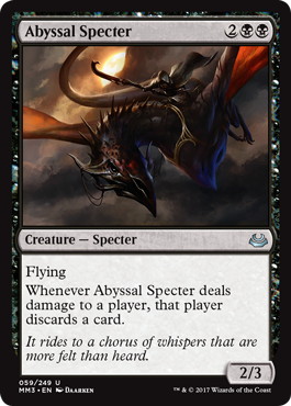 【ENG】【Foil】《深淵の死霊/Abyssal Specter》[MM3]