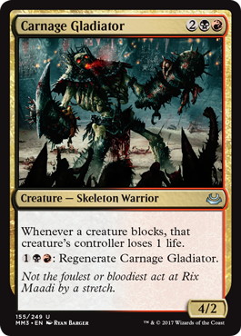 【ENG】【Foil】《殺戮の剣闘士/Carnage Gladiator》[MM3]