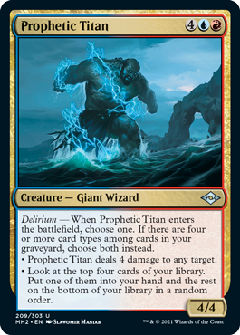 【ENG】【Foil】《予言のタイタン/Prophetic Titan》[MH2]