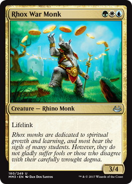 【ENG】【Foil】《ロウクスの戦修道士/Rhox War Monk》[MM3]