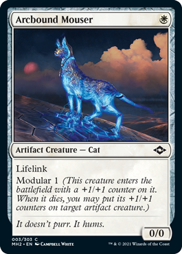 【ENG】【Foil】《電結のネズミ狩り/Arcbound Mouser》[MH2]