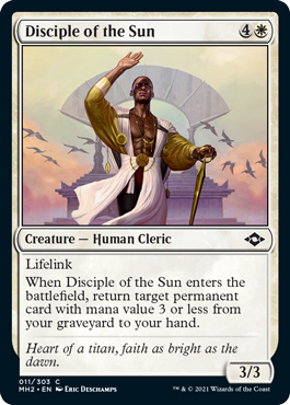 【ENG】【Foil】《太陽の信奉者/Disciple of the Sun》[MH2]